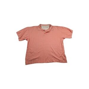 Smith & Watkins Sz L Men Orange Textured  Polo Shirt